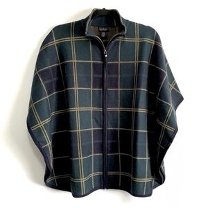 Nicole Miller Dark Plaid Cape